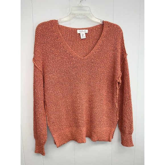 Rachel Zoe V Neck Blouse Sweater Pullover Women's Medium - Picture 3 of 7